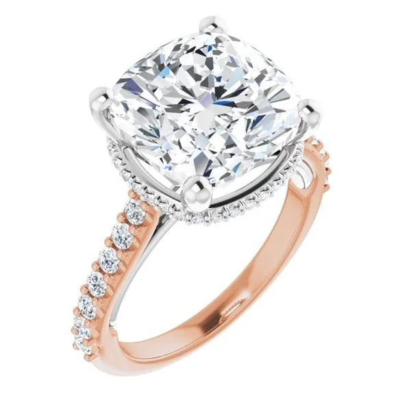 Hidden Halo-Style Engagement Ring Ask Design Jewelers Olean, NY