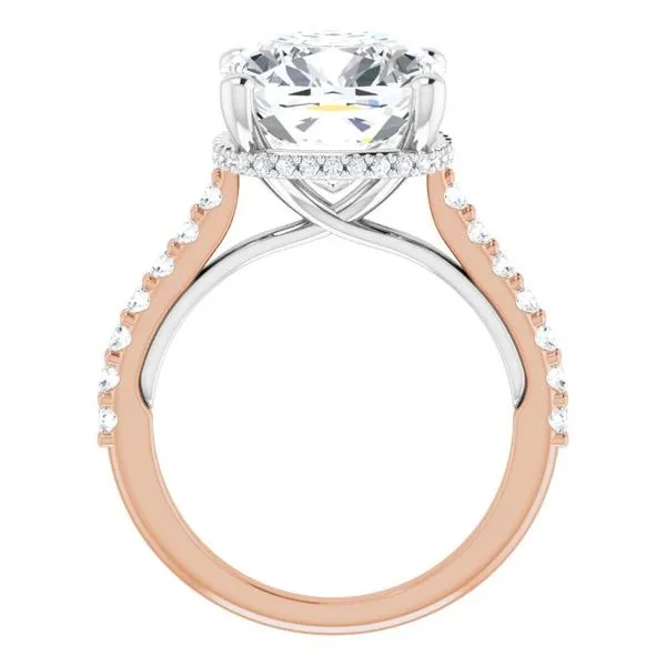 Hidden Halo-Style Engagement Ring Image 2 House of Silva Wooster, OH