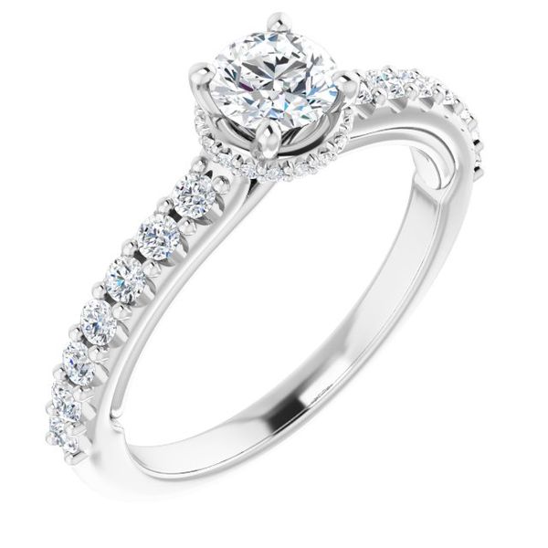 Hidden Halo-Style Engagement Ring