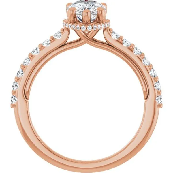 Hidden Halo-Style Engagement Ring Image 2 Paul James Jewelers Angels Camp, CA