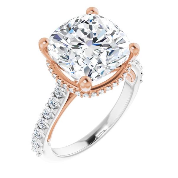 Hidden Halo-Style Engagement Ring