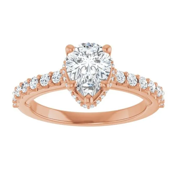 Hidden Halo-Style Engagement Ring Image 3 Berilian Jewelers Folsom, CA