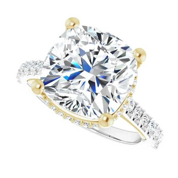 Hidden Halo-Style Engagement Ring Image 5 Berilian Jewelers Folsom, CA