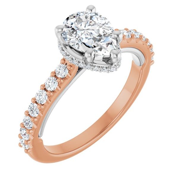 Hidden Halo-Style Engagement Ring