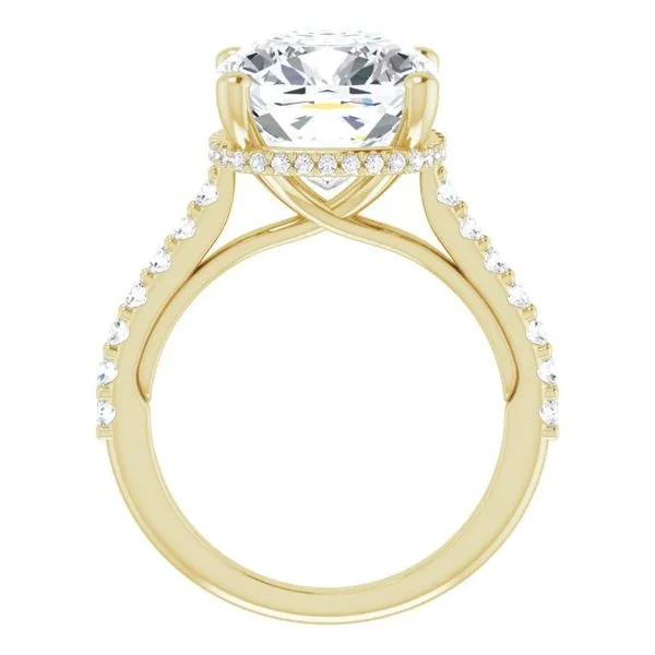 Hidden Halo-Style Engagement Ring Image 2 Clater Jewelers Louisville, KY