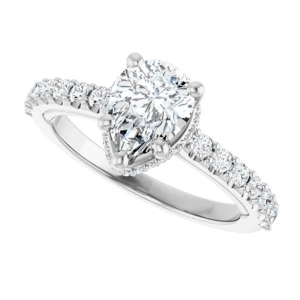 Hidden Halo-Style Engagement Ring Image 5 Raleigh Diamond Fine Jewelry Raleigh, NC