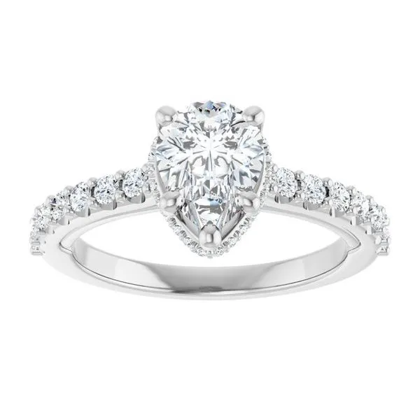 Hidden Halo-Style Engagement Ring Image 3 Austin's Fine Diamonds & Jewelry Lyndhurst, NJ