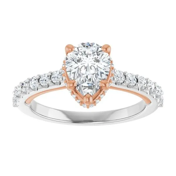 Hidden Halo-Style Engagement Ring Image 3 Arezzo Jewelers Elmwood Park, IL