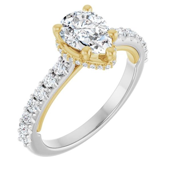 Hidden Halo-Style Engagement Ring