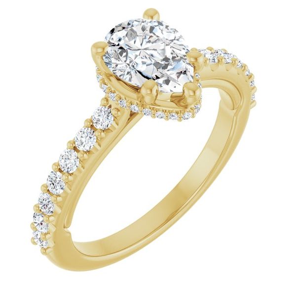 Hidden Halo-Style Engagement Ring