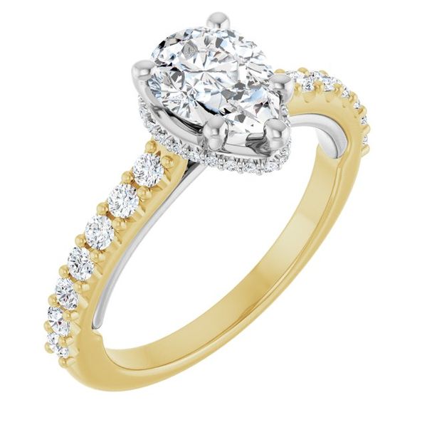 Hidden Halo-Style Engagement Ring