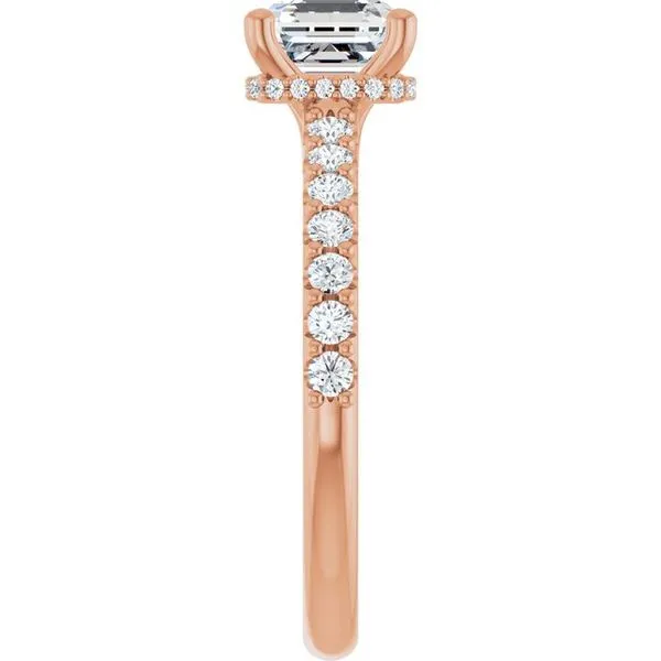 Hidden Halo-Style Engagement Ring Image 4 Clater Jewelers Louisville, KY