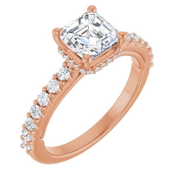 Hidden Halo-Style Engagement Ring