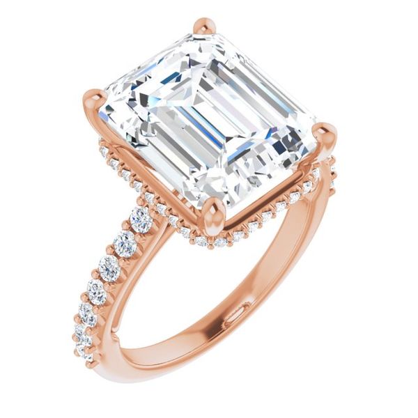 Hidden Halo-Style Engagement Ring