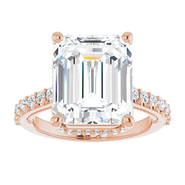 Hidden Halo-Style Engagement Ring Image 3 Clater Jewelers Louisville, KY