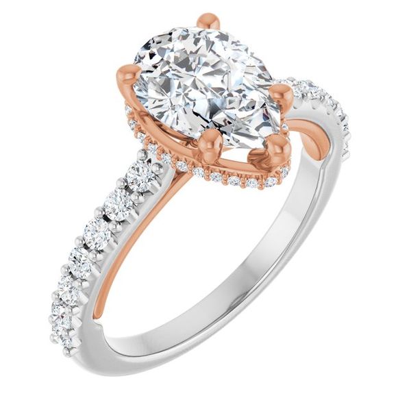 Hidden Halo-Style Engagement Ring