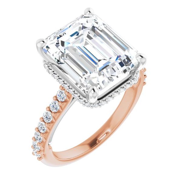 Hidden Halo-Style Engagement Ring