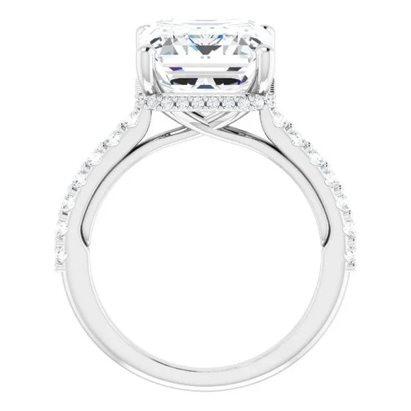 Hidden Halo-Style Engagement Ring Image 2 Futer Bros Jewelers York, PA