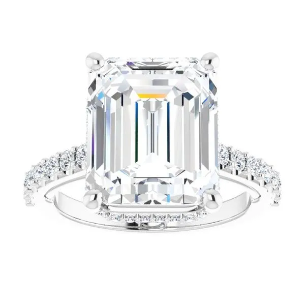 Hidden Halo-Style Engagement Ring Image 3 Futer Bros Jewelers York, PA