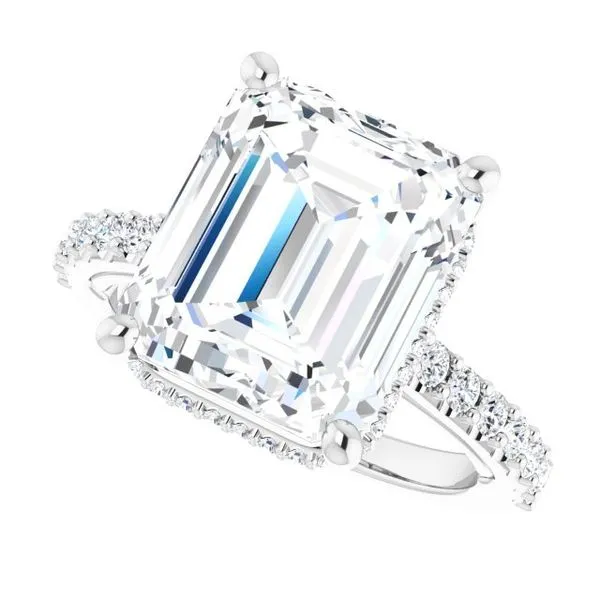 Hidden Halo-Style Engagement Ring Image 5 Futer Bros Jewelers York, PA