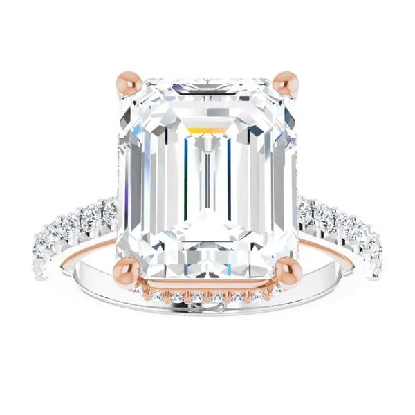 Hidden Halo-Style Engagement Ring Image 3 Austin's Fine Diamonds & Jewelry Lyndhurst, NJ