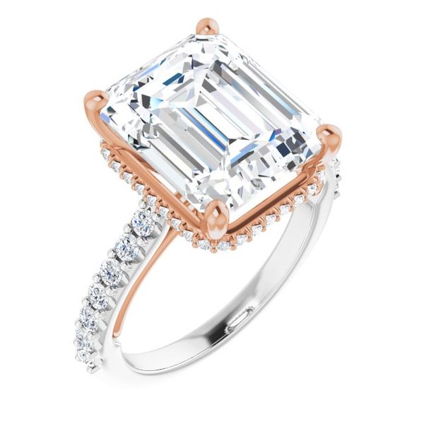 Hidden Halo-Style Engagement Ring