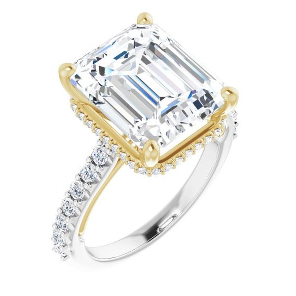 Hidden Halo-Style Engagement Ring
