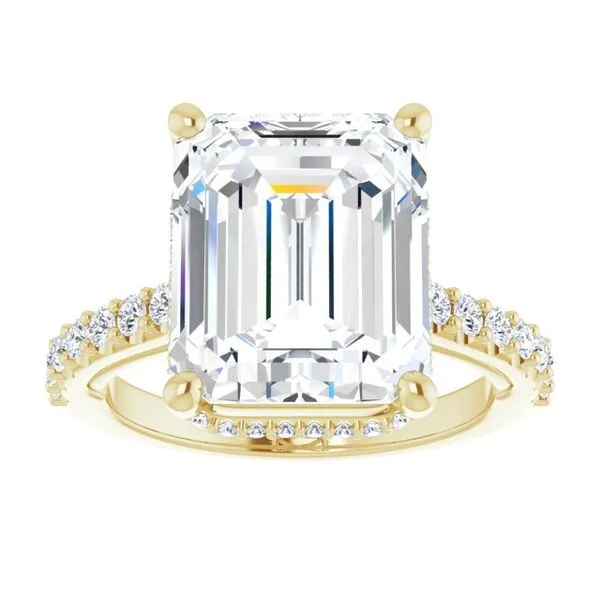 Hidden Halo-Style Engagement Ring Image 3 House of Silva Wooster, OH