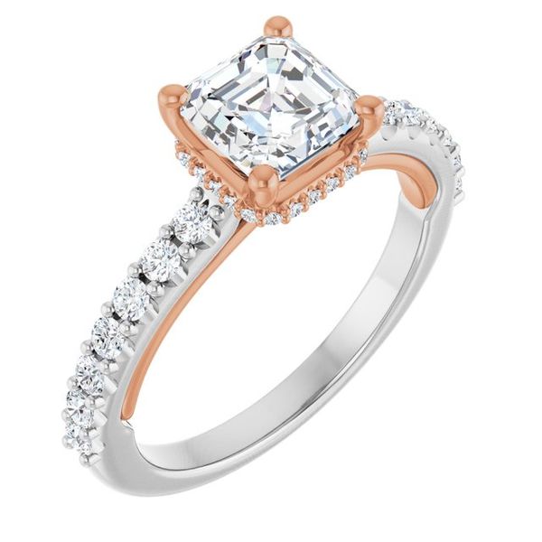 Hidden Halo-Style Engagement Ring