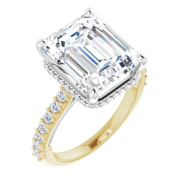 Hidden Halo-Style Engagement Ring