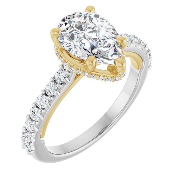 Hidden Halo-Style Engagement Ring