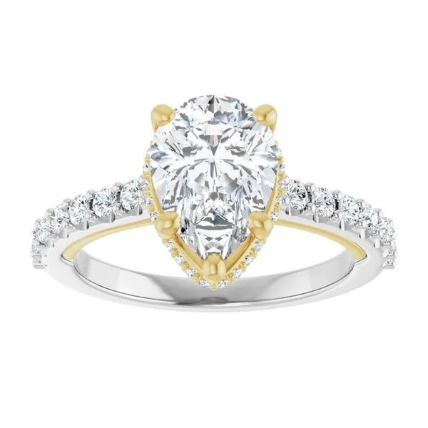 Hidden Halo-Style Engagement Ring Image 3 Ask Design Jewelers Olean, NY