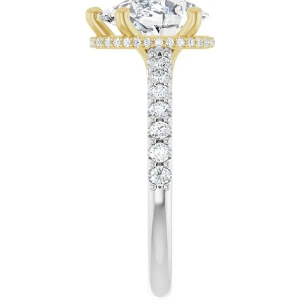 Hidden Halo-Style Engagement Ring Image 4 House of Silva Wooster, OH