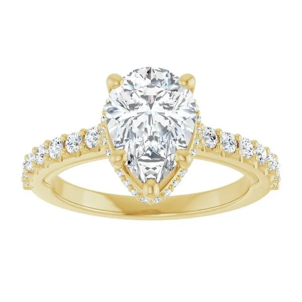 Hidden Halo-Style Engagement Ring Image 3 Clater Jewelers Louisville, KY