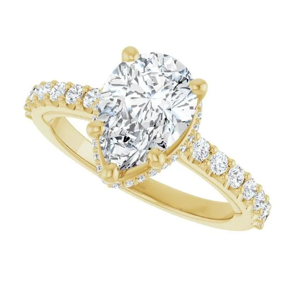 Hidden Halo-Style Engagement Ring Image 5 Paul James Jewelers Angels Camp, CA