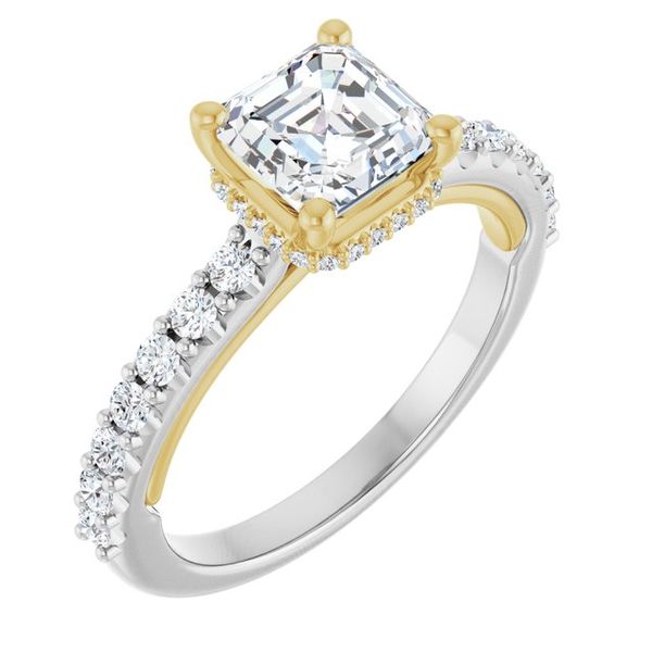 Hidden Halo-Style Engagement Ring