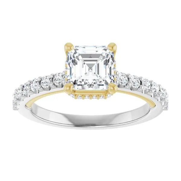 Hidden Halo-Style Engagement Ring Image 3 Clater Jewelers Louisville, KY