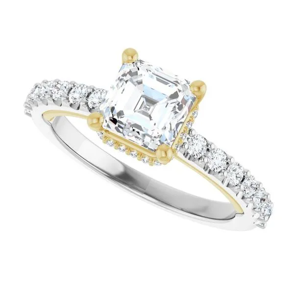 Hidden Halo-Style Engagement Ring Image 5 Raleigh Diamond Fine Jewelry Raleigh, NC