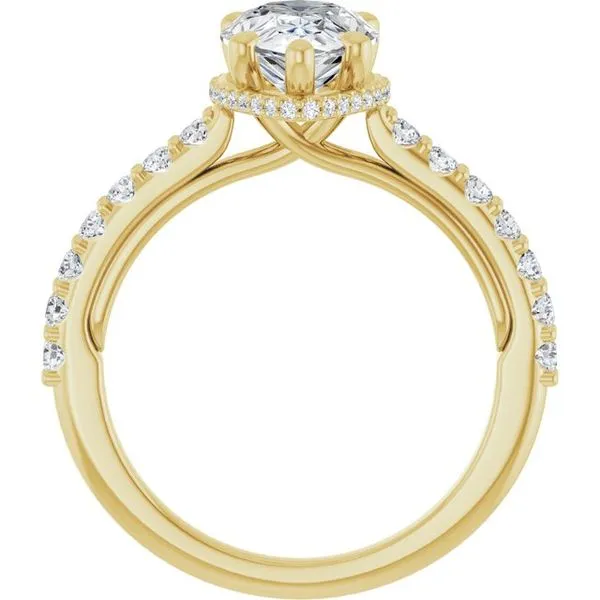 Hidden Halo-Style Engagement Ring Image 2 Arezzo Jewelers Elmwood Park, IL