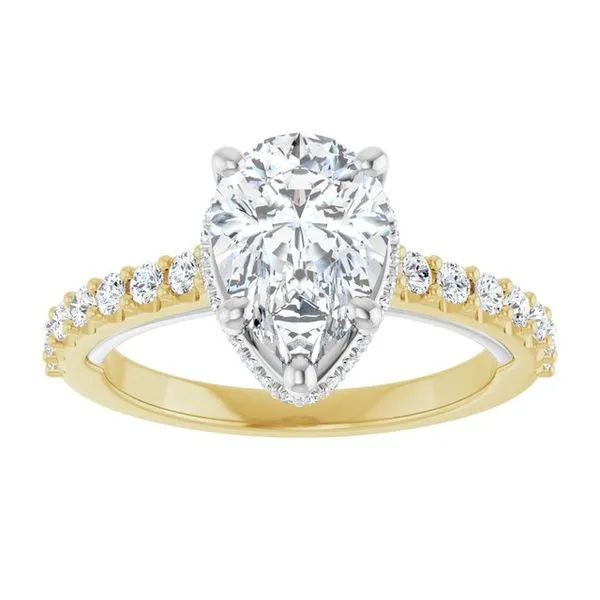 Hidden Halo-Style Engagement Ring Image 3 House of Silva Wooster, OH