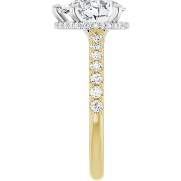 Hidden Halo-Style Engagement Ring Image 4 Clater Jewelers Louisville, KY