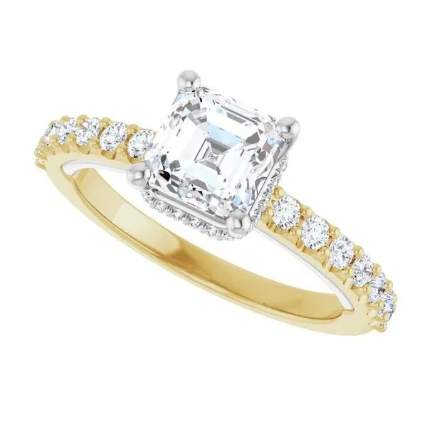 Hidden Halo-Style Engagement Ring Image 5 Vulcan's Forge LLC KANSAS CITY, MO