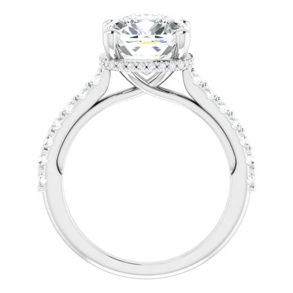 Hidden Halo-Style Engagement Ring Image 2 Austin's Fine Diamonds & Jewelry Lyndhurst, NJ