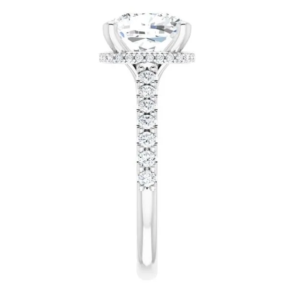 Hidden Halo-Style Engagement Ring Image 4 Austin's Fine Diamonds & Jewelry Lyndhurst, NJ