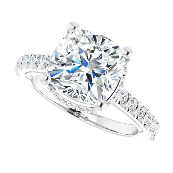 Hidden Halo-Style Engagement Ring Image 5 Raleigh Diamond Fine Jewelry Raleigh, NC