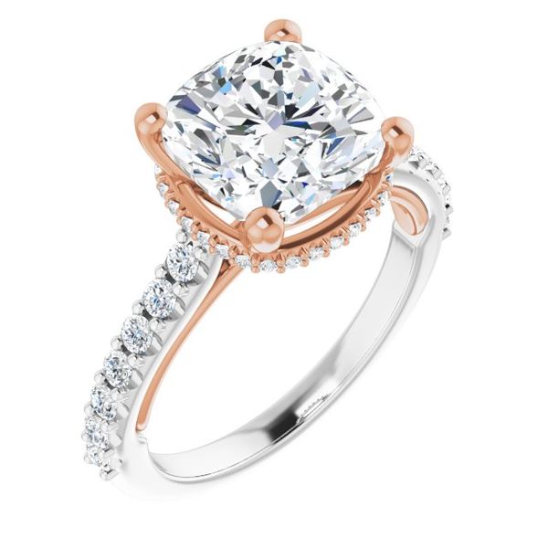 Hidden Halo-Style Engagement Ring