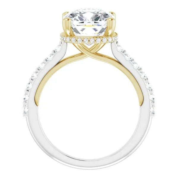 Hidden Halo-Style Engagement Ring Image 2 Berilian Jewelers Folsom, CA