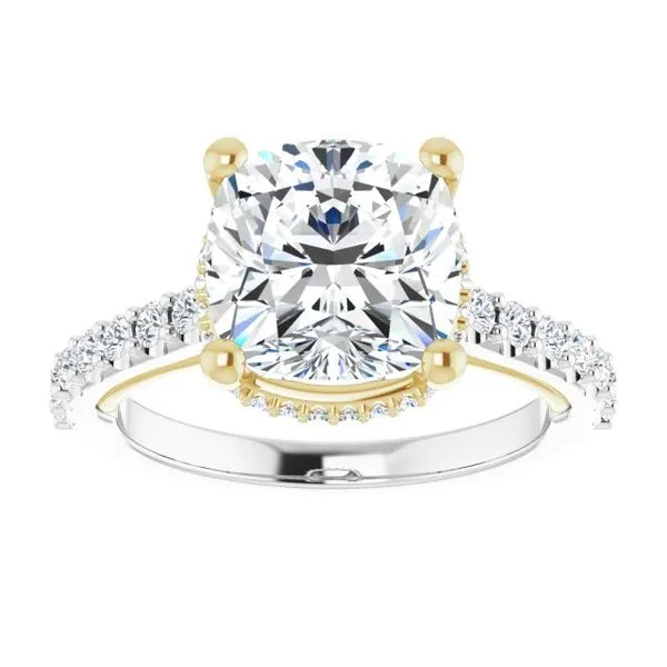 Hidden Halo-Style Engagement Ring Image 3 Clater Jewelers Louisville, KY