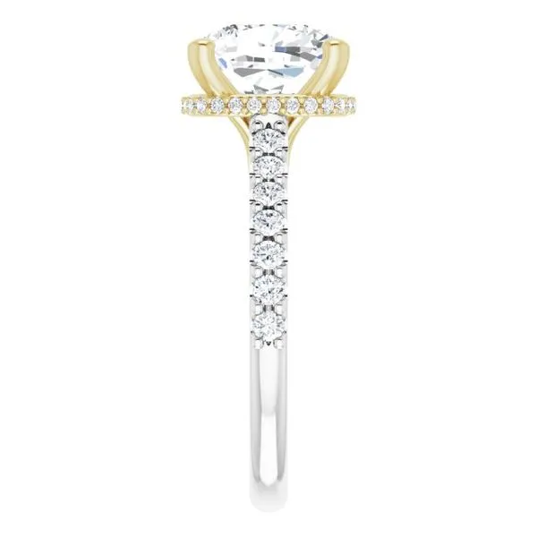Hidden Halo-Style Engagement Ring Image 4 Clater Jewelers Louisville, KY