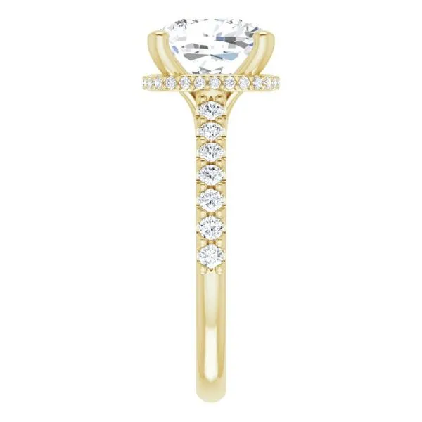 Hidden Halo-Style Engagement Ring Image 4 Futer Bros Jewelers York, PA